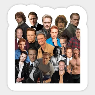 sam heughan photo collage Sticker